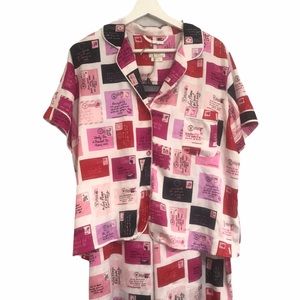 Kate Spade Dream a Little Dream Pajama Set XL